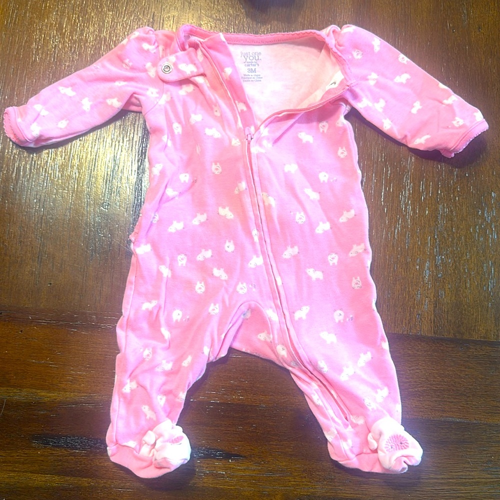 Carter's Just One You 3M Pig Onepiece Footie